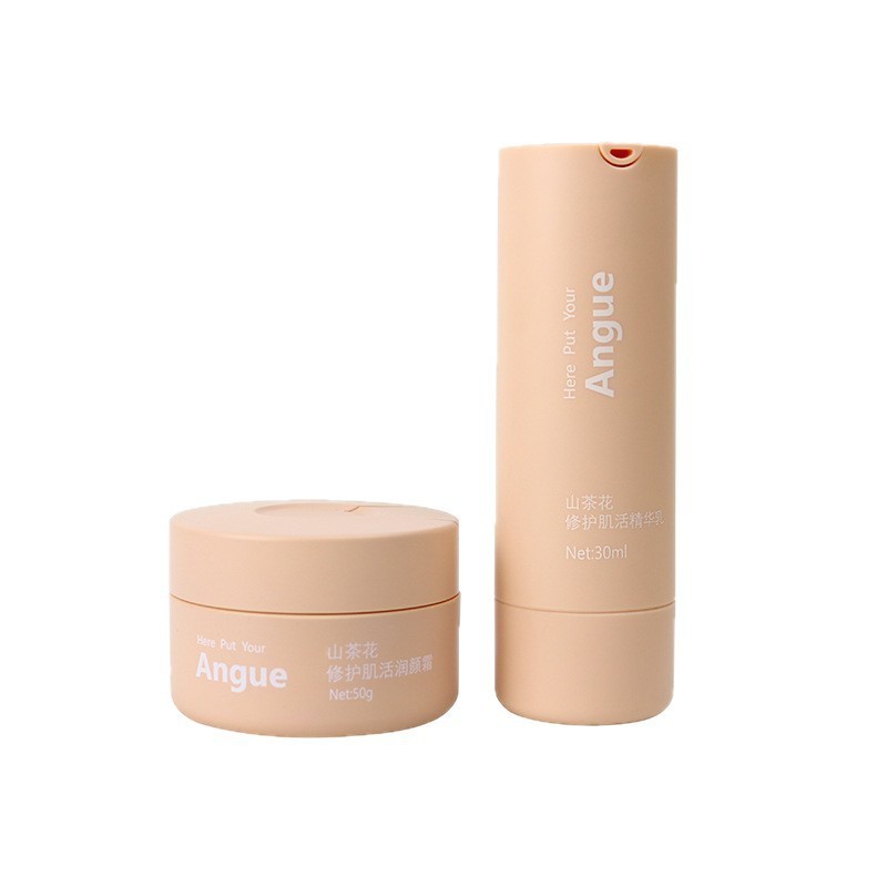 新款塑料30ml50ml底部旋转真空瓶带勺子面霜眼霜瓶磨砂真空乳液瓶图5