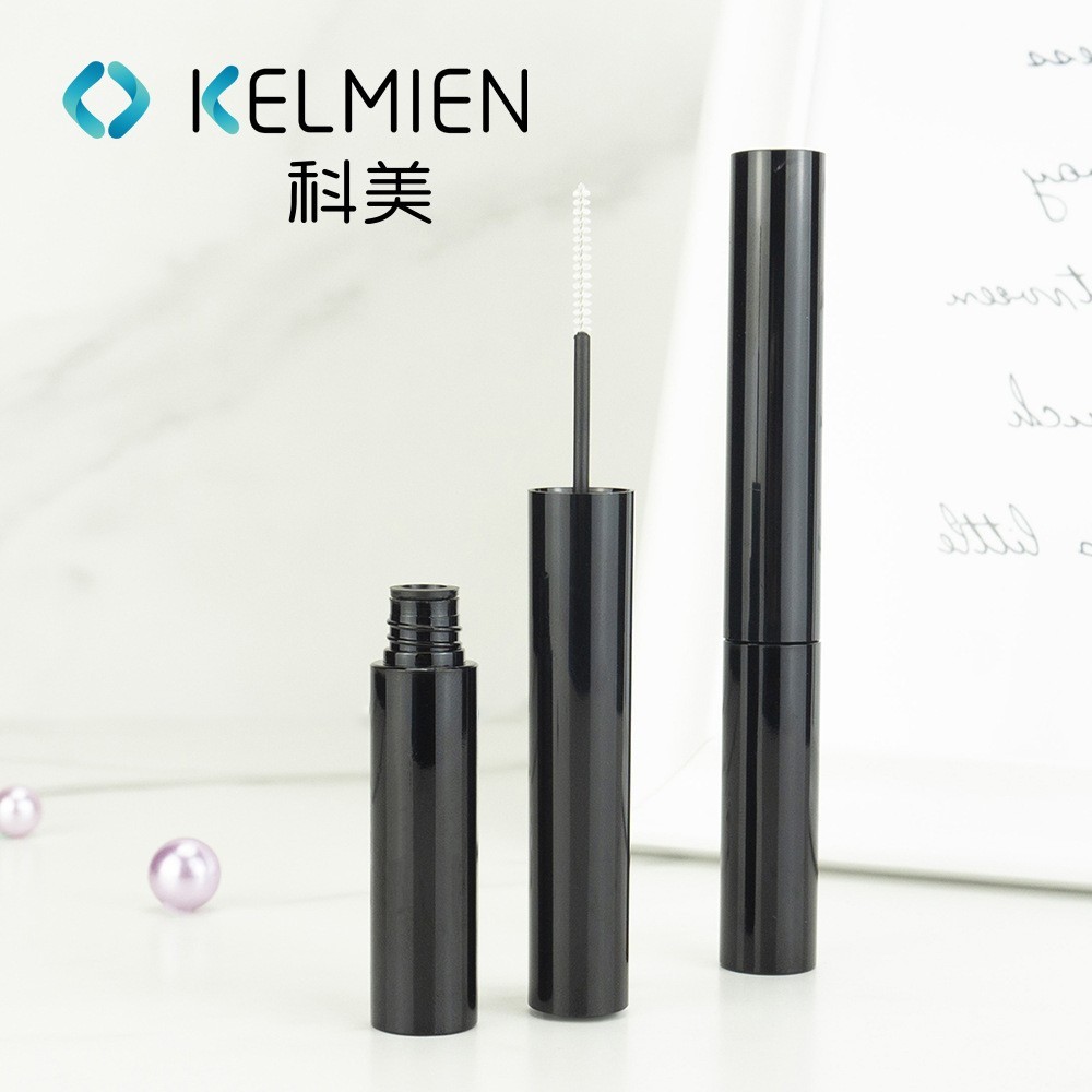 5ml圆形睫毛膏空管睫毛膏瓶带短毛刷头 化妆品包材工厂