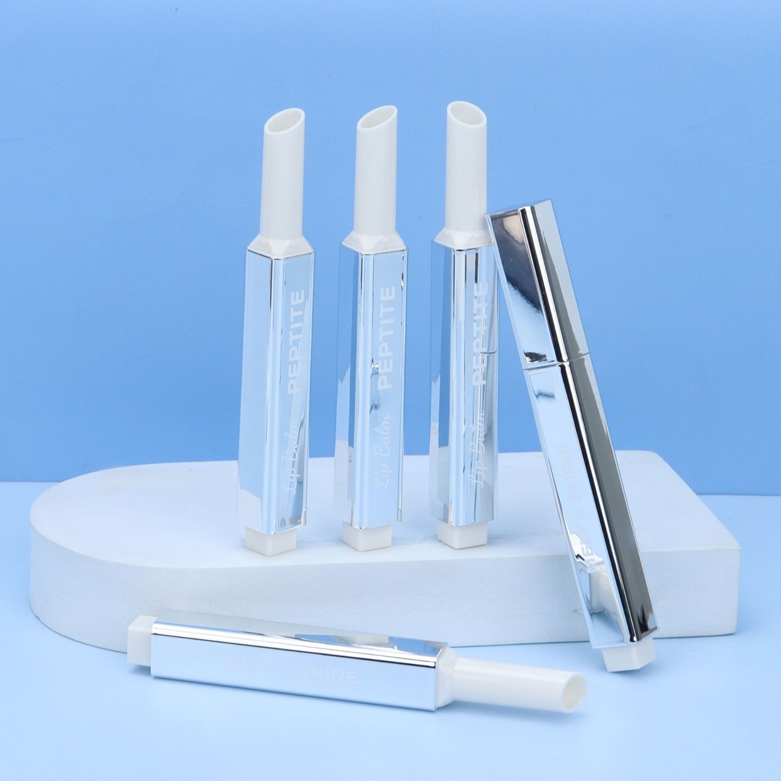 唇彩管包材口红管方形斜口润唇膏管化妆品包材口红包材图4