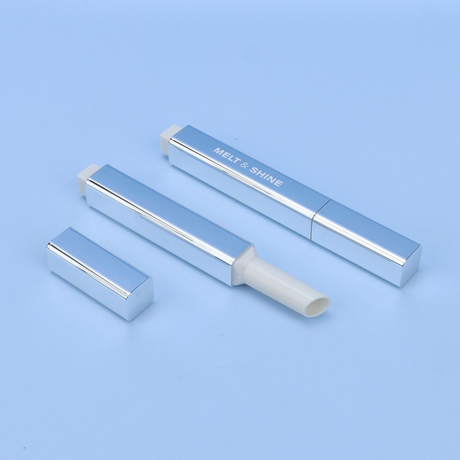 唇彩管包材口红管方形斜口润唇膏管化妆品包材口红包材图2