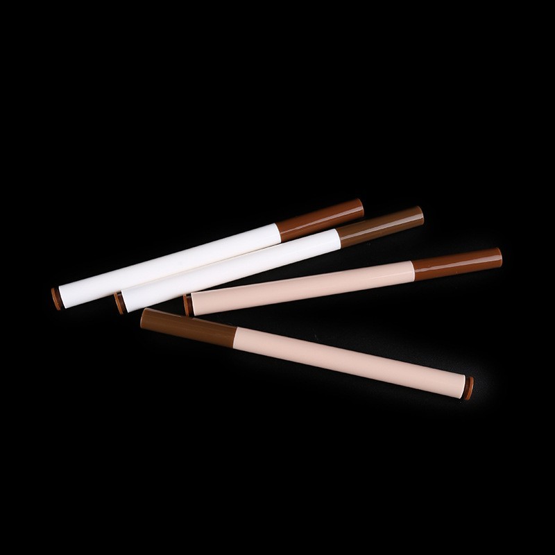 支持按需工厂供应四叉毛流感水眉笔化妆品包材持久自然细头眉笔