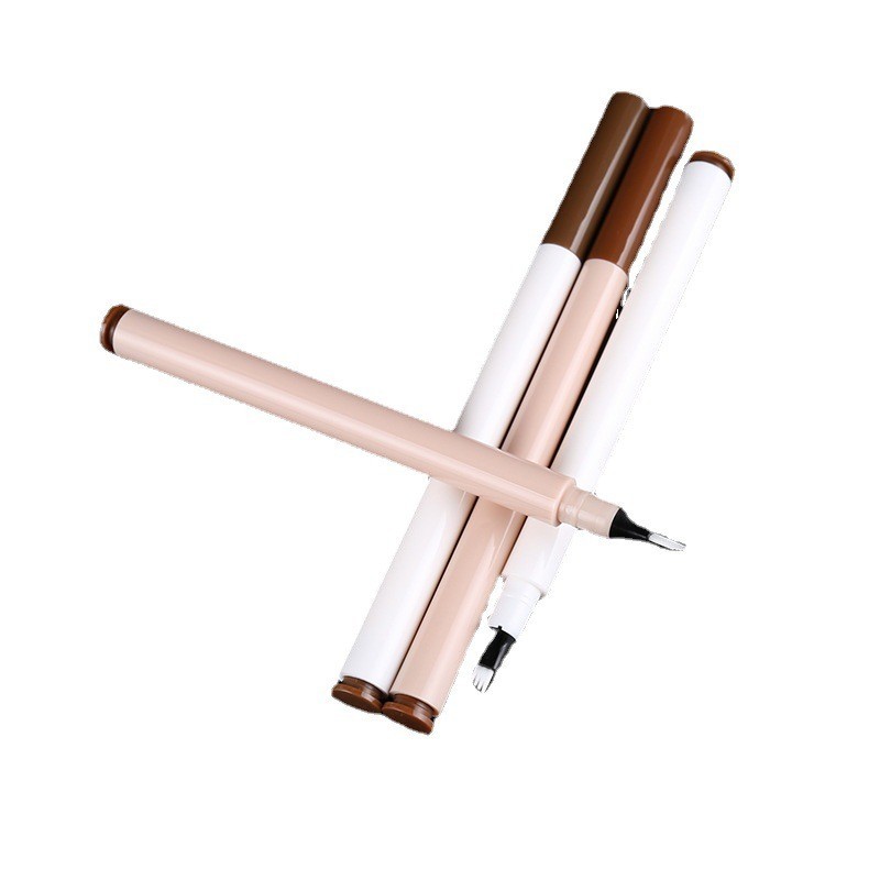 支持按需工厂供应四叉毛流感水眉笔化妆品包材持久自然细头眉笔图5