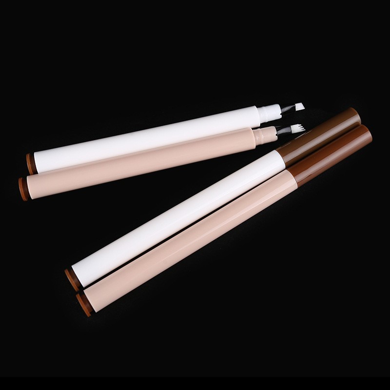 支持按需工厂供应四叉毛流感水眉笔化妆品包材持久自然细头眉笔图4