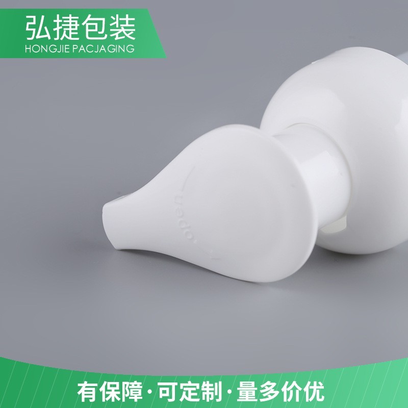 新款40牙泡沫泵按压化妆品泡沫泵白色洗手液塑料材质慕斯泵图4