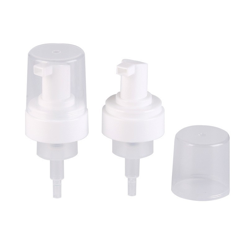 塑料硅胶刷头泡沫泵 按压式带夹子洗面奶起泡泵 洁面慕斯泵图5