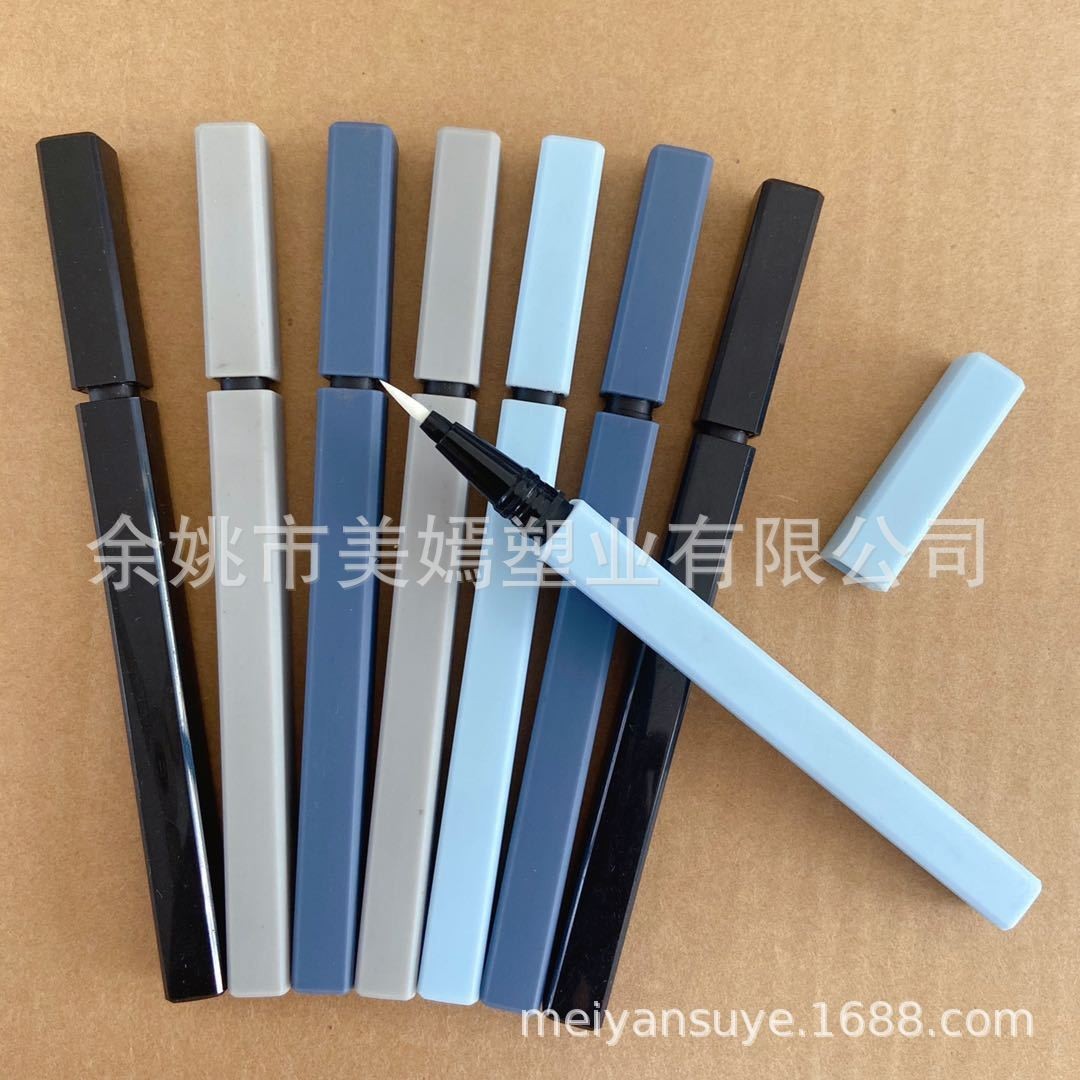 4方可3D打印浮雕钢珠眼线笔包材空管 配合假睫毛磁性粘性眼线液用