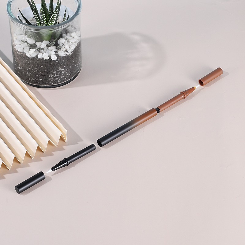 厂家新款双头眉笔眼线笔包材 二合一两用彩妆笔 彩妆唇线塑料空管图5