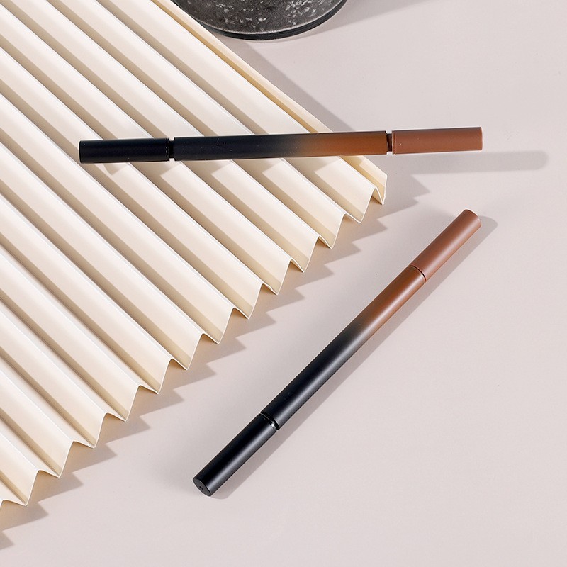 厂家新款双头眉笔眼线笔包材 二合一两用彩妆笔 彩妆唇线塑料空管图4