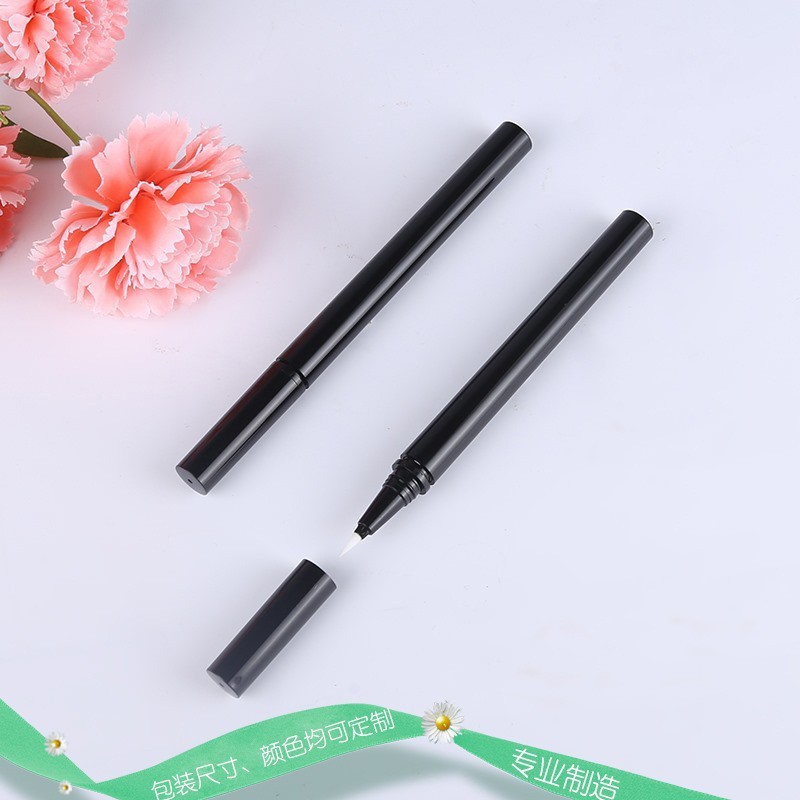 宁波彩妆包材厂家眼线笔空管 亮黑钢珠眼线笔包材 化妆品包装图2