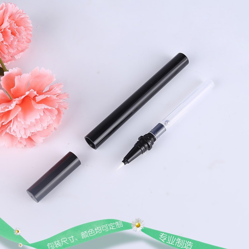 宁波彩妆包材厂家眼线笔空管 亮黑钢珠眼线笔包材 化妆品包装图5