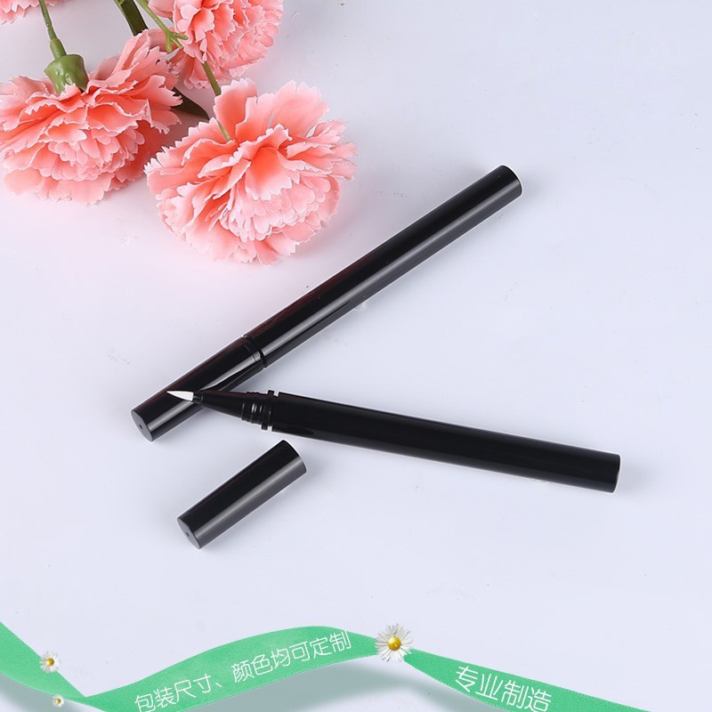 宁波彩妆包材厂家眼线笔空管 亮黑钢珠眼线笔包材 化妆品包装图3