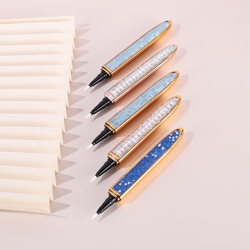 网红星空贴钻眼线笔包装 船型棉芯头眼线笔包材 大容量眼线笔空管图5