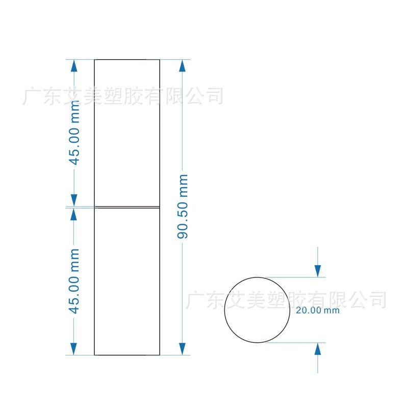 简约圆形斜口唇膏管磁吸直灌高端口红管空管 口红空壳图3
