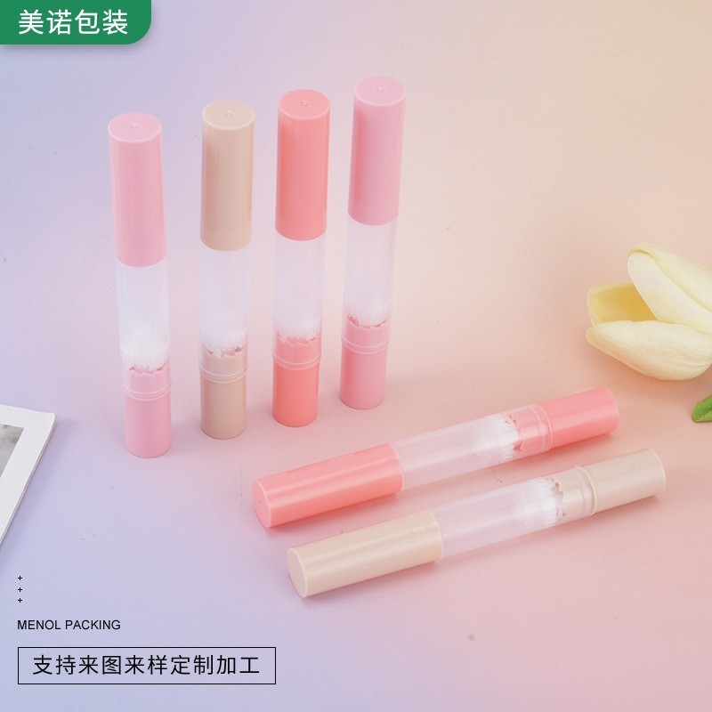 定制加工口旋转红瓶唇彩唇釉遮瑕彩妆笔塑料唇膏笔包材