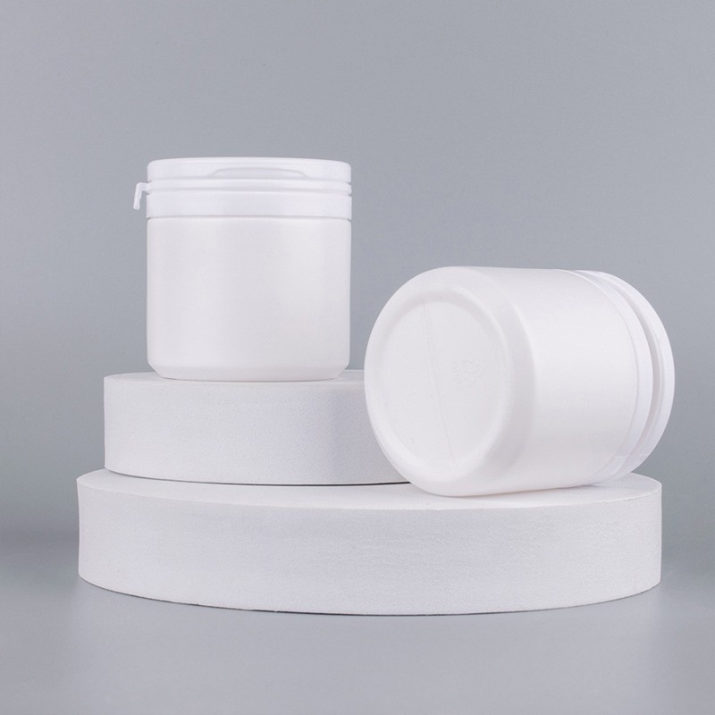 50/80g散粉瓶PE广口瓶撕拉口粉剂瓶食品木糖醇瓶 保健药粉罐子图3