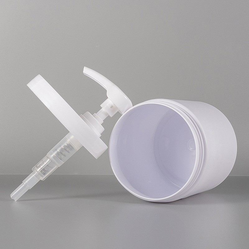 89牙350/400/500ml广口焗油磨砂膏霜罐瓶 PET发膜罐图4