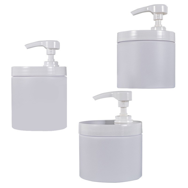 89牙350/400/500ml广口焗油磨砂膏霜罐瓶 PET发膜罐图5