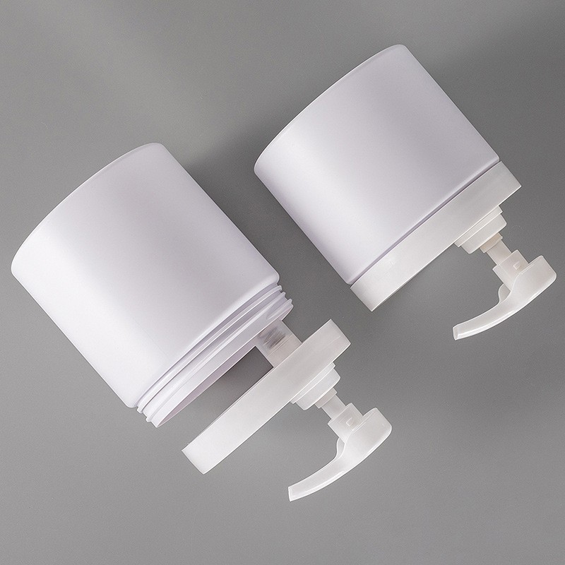 89牙350/400/500ml广口焗油磨砂膏霜罐瓶 PET发膜罐图3