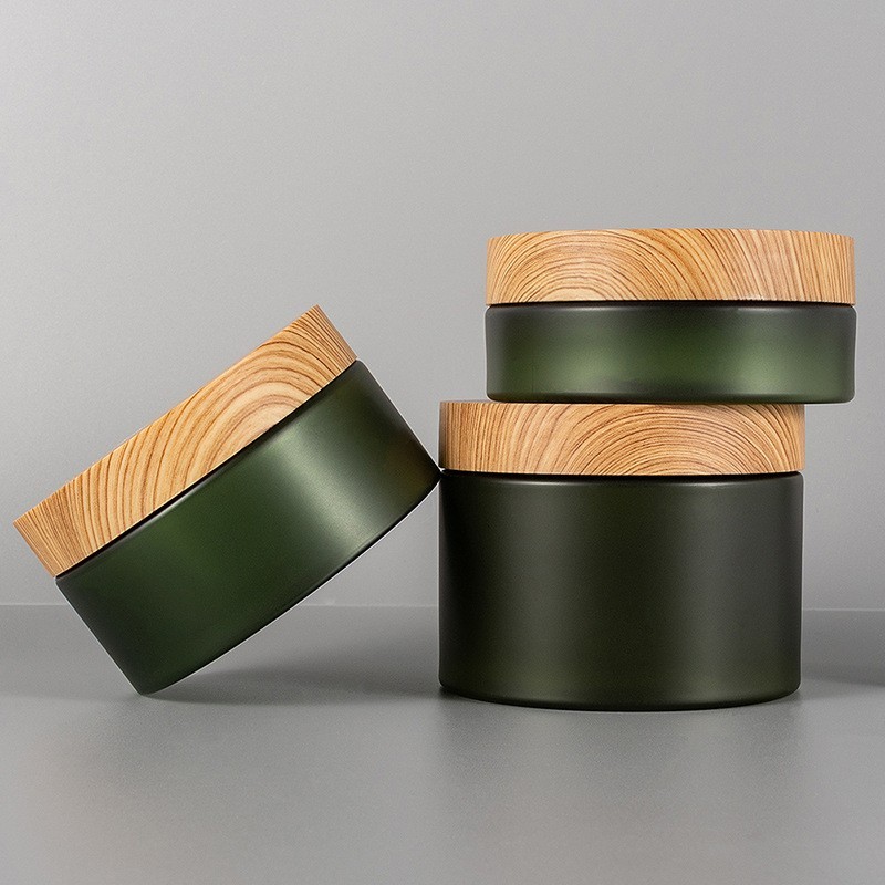 89牙120/200/300ml化妆品面霜瓶 PET广口磨砂膏瓶PCR材质面膜泥瓶图2