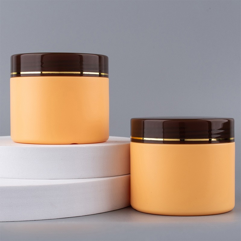 220ml膏霜瓶PE面霜瓶散粉罐化妆品广口面膜塑料空瓶磨砂膏分装瓶图3