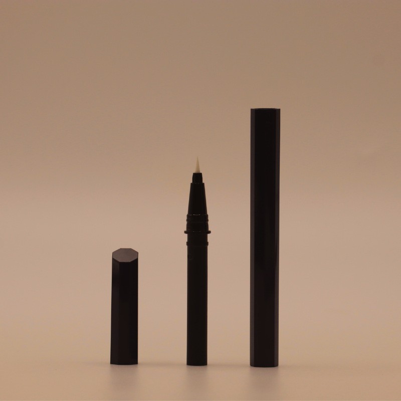 亚马逊爆款眼线笔杆包材定做 喷色眼线笔包材毛刷头眼线液笔图3