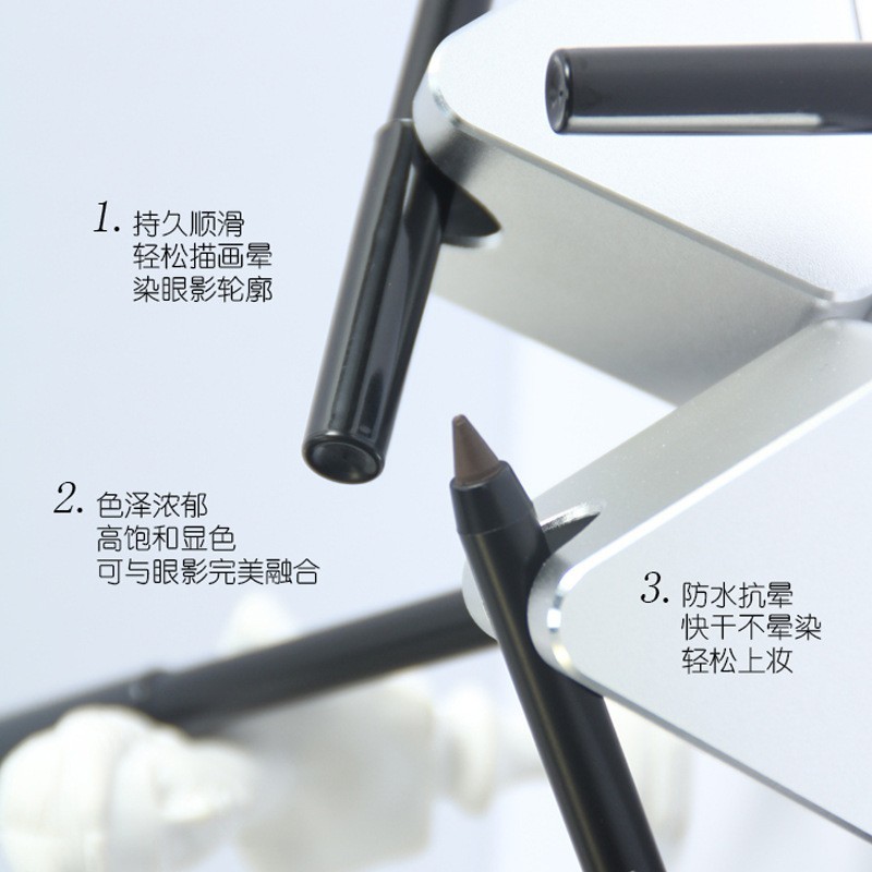 定制发泡眼线胶笔顺滑浓黑可削尖防水防汗不晕染持久跨境彩妆代工图3