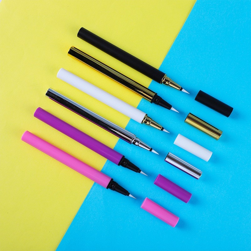 【眼线液笔空管】化妆品包材圆长管 创意眼线笔管电镀div颜色图2