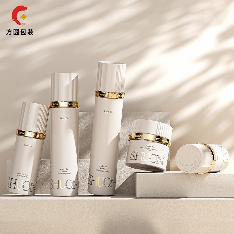 新款创意设计个性高档化妆品玻璃瓶可定制颜色粉底膏霜乳液瓶包装