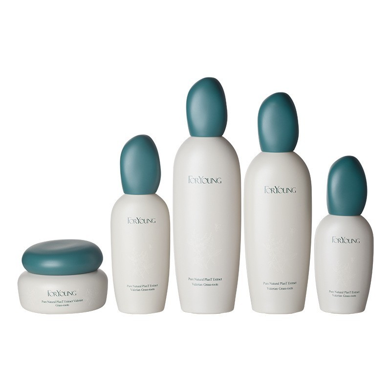 上新定制款创意包装石头盖绿色精华液粉底瓶包材乳液瓶化妆品图5