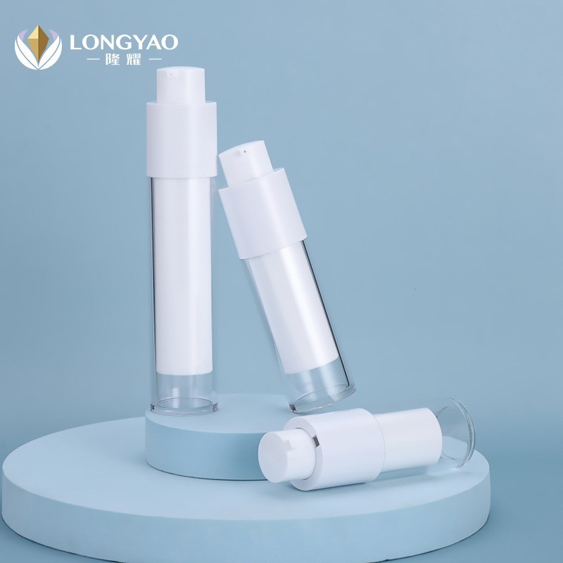 定制加工双层乳液分装瓶 按压式圆形精华护肤品瓶 旅行便携分装瓶图2