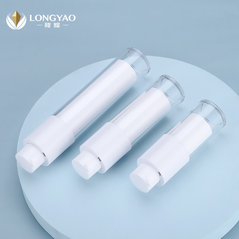 定制加工双层乳液分装瓶 按压式圆形精华护肤品瓶 旅行便携分装瓶图5