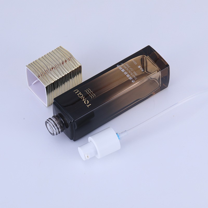 化妆品玻璃套装包材120ml乳液精油分装瓶分装喷雾瓶50g膏霜瓶图3