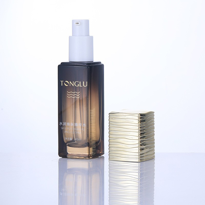 化妆品玻璃套装包材120ml乳液精油分装瓶分装喷雾瓶50g膏霜瓶图4