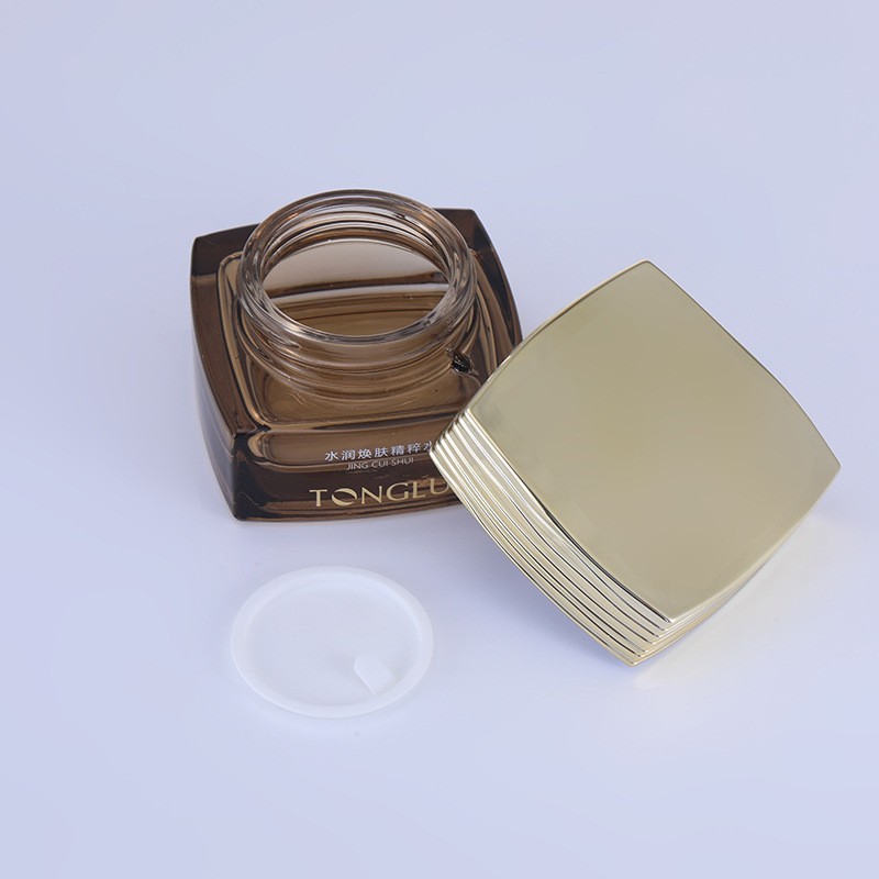 化妆品玻璃套装包材120ml乳液精油分装瓶分装喷雾瓶50g膏霜瓶图2