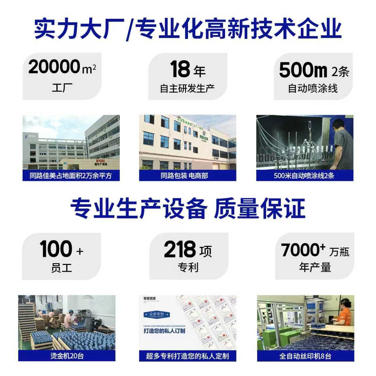 化妆品玻璃瓶套装包材120ml乳液精油瓶30g膏霜分装玻璃瓶图2