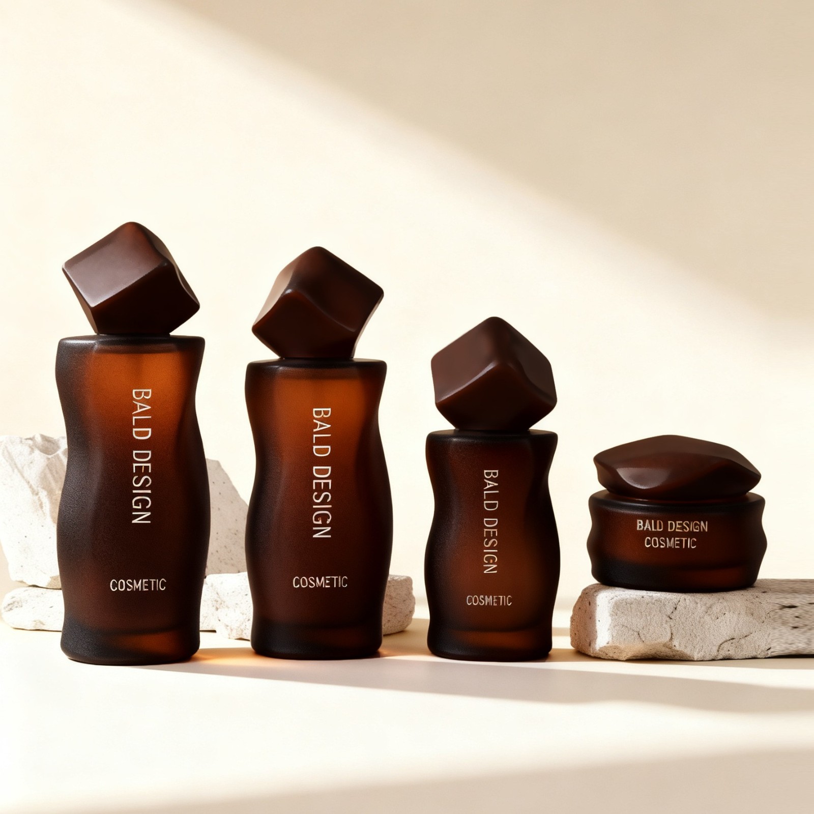 化妆品玻璃瓶套装包材120ml乳液精油瓶30g膏霜分装玻璃瓶图3