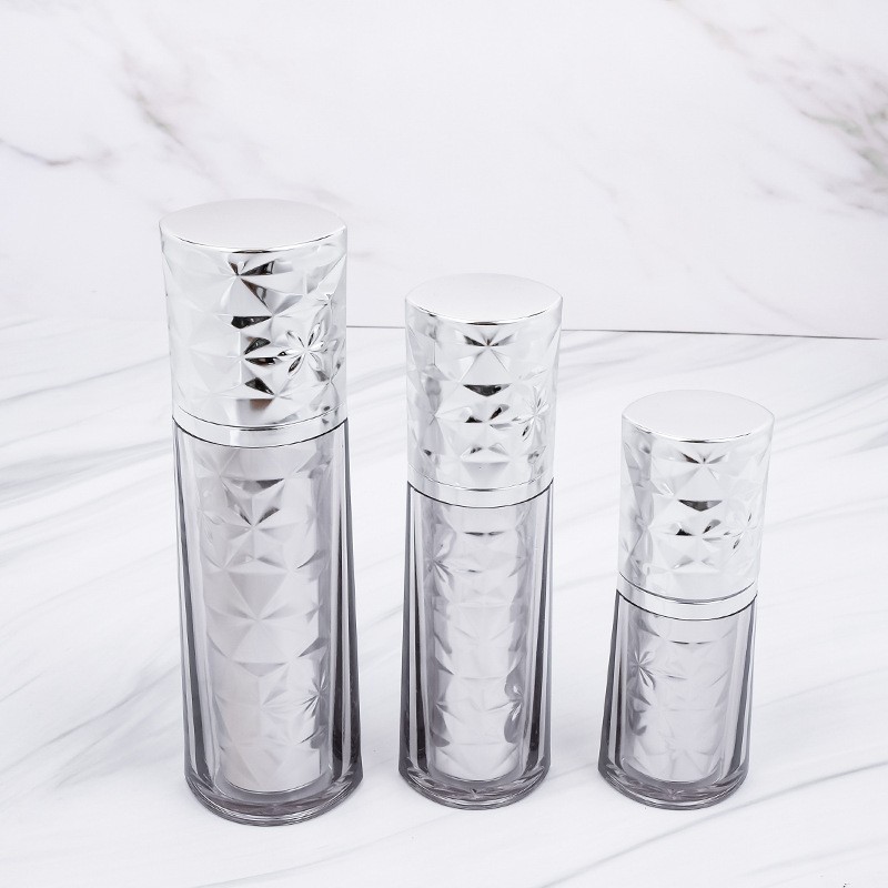 厂家高端亚克力棱角钻石套装瓶 30g50g膏霜30ml50ml100ml乳液图4