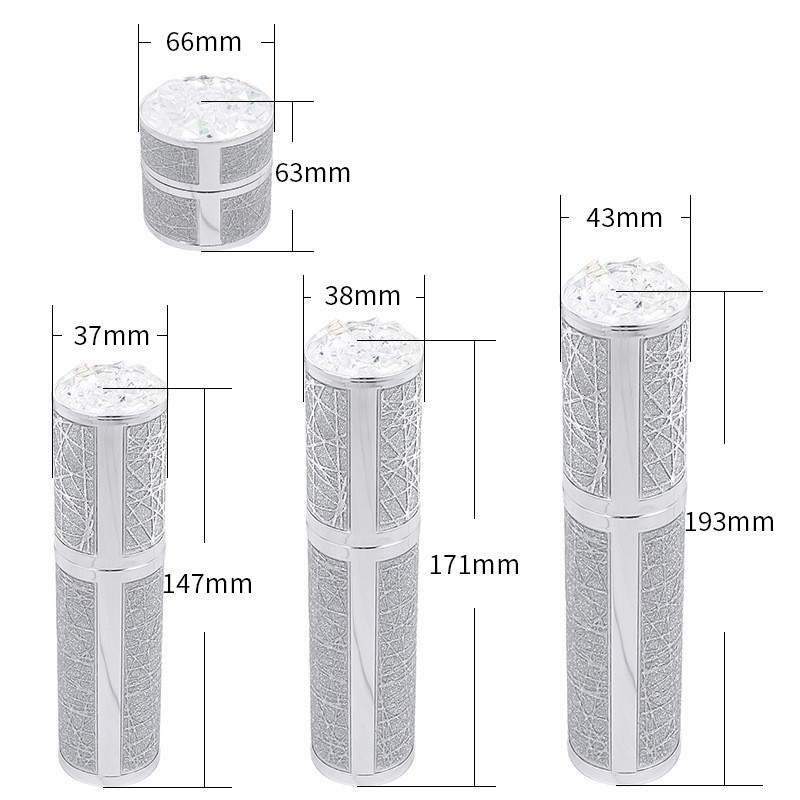 工厂新款钻石片贴皮护肤品套装瓶 30-100ml水乳精华瓶 50g膏霜瓶图5