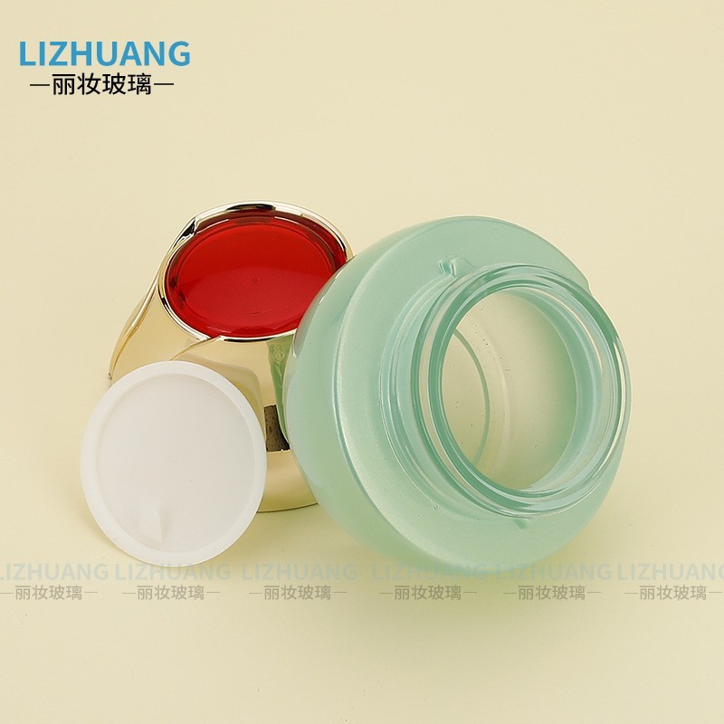 化妆品玻璃瓶套装精华液玻璃瓶爽肤水分装瓶乳液瓶面霜瓶粉底液瓶图3