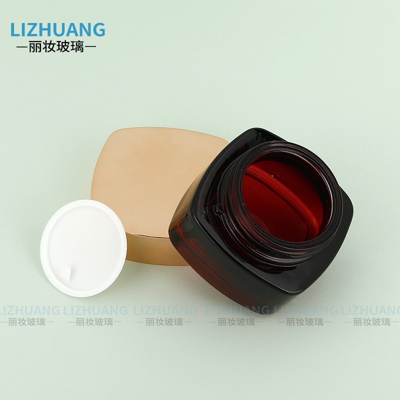 工厂乳液瓶按压喷头便携化妆品玻璃瓶乳液瓶香水分装瓶玻璃膏霜瓶图3