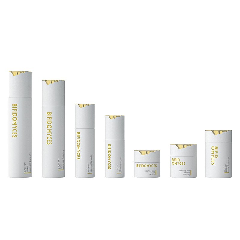 定制哑白色玻璃套装瓶120ml哑金顶片盖瓶20-50g膏霜瓶100ml乳液瓶图5