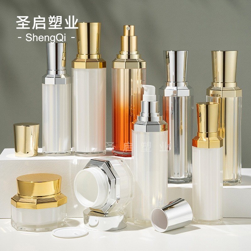 八边形膏霜瓶化妆品瓶50g50ml 120ml精华瓶乳液套装瓶图4