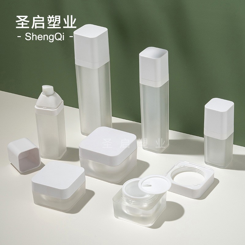 定制眼霜面霜瓶 化妆品包装 15/30/50/100ml圆角四方乳液真空瓶图4