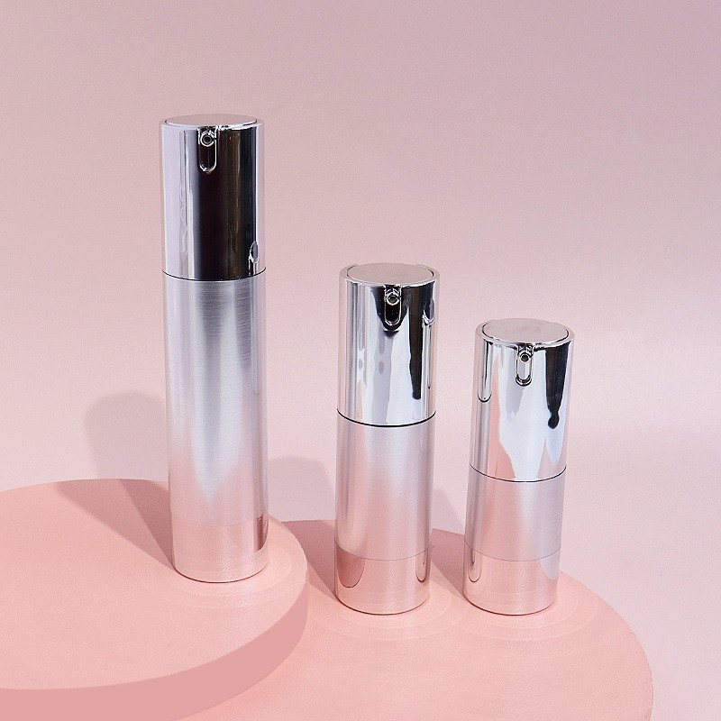 定制50/30/20ml电镀银旅游装洗发水沐浴露瓶身体乳瓶按压瓶乳液瓶图4