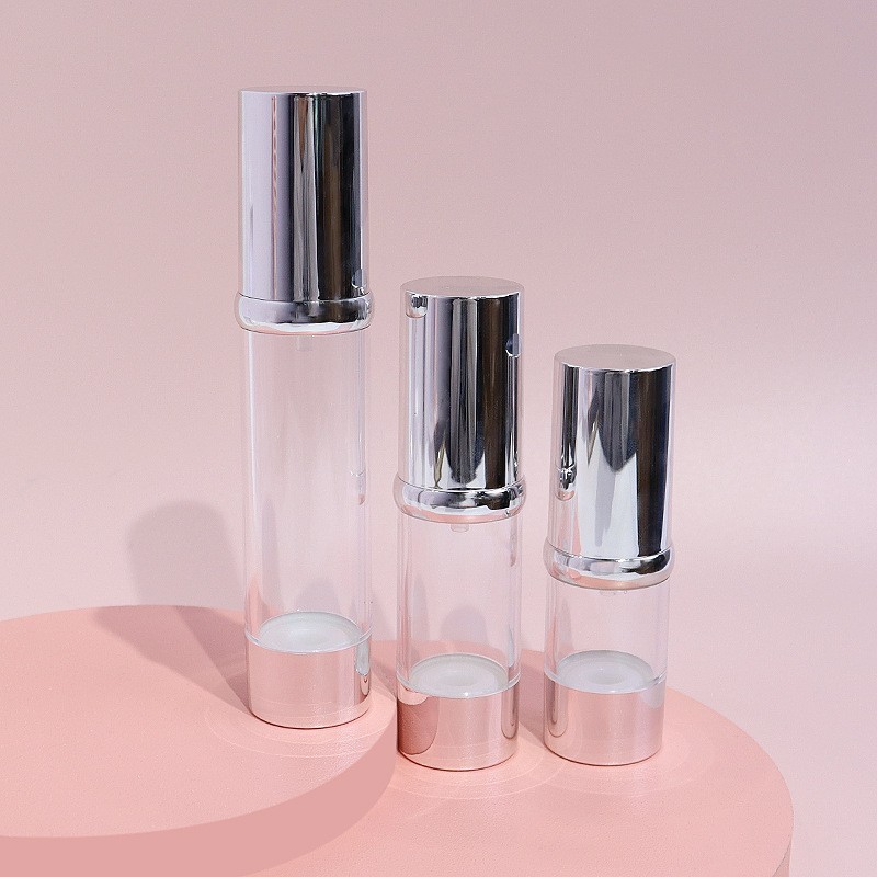 工厂定制20/50ml电镀盖透明瓶身鸭嘴泵护手霜护肤瓶乳液瓶OEM包材图4