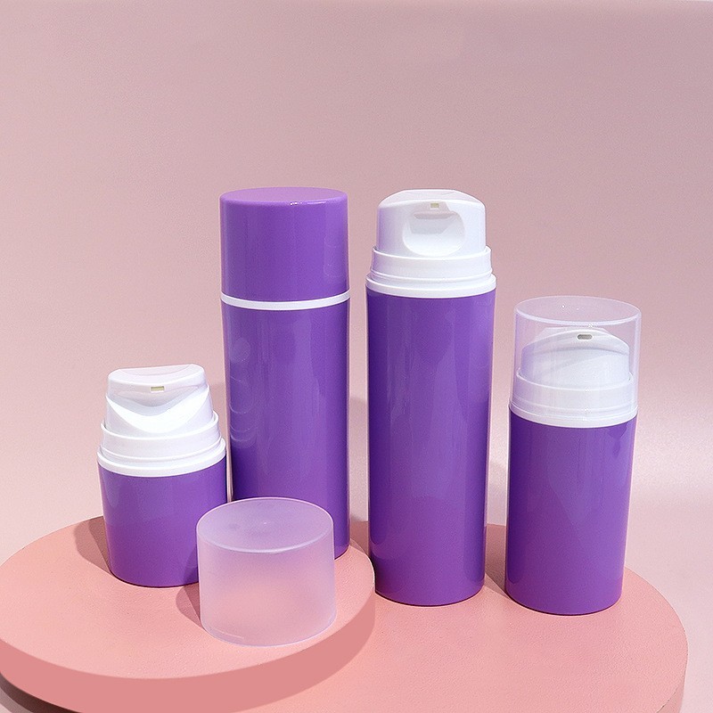 工厂定制PP鸭嘴泵l圆形紫色身体乳手霜面霜乳液瓶膏霜瓶源头包材图4