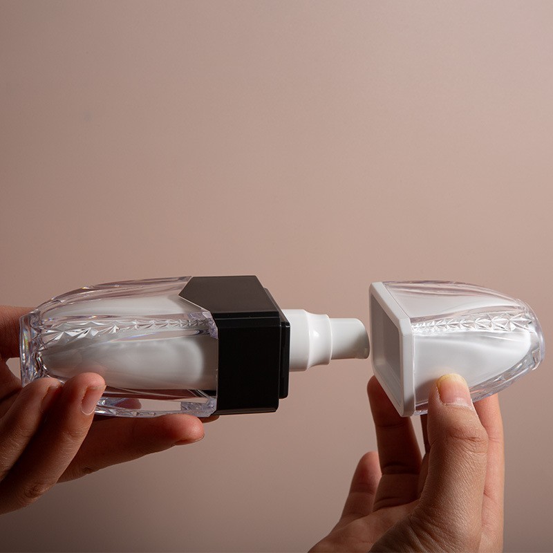 OEM定制50ml防晒霜瓶双层亚克力保湿乳液瓶护肤品补水分装精华瓶图2