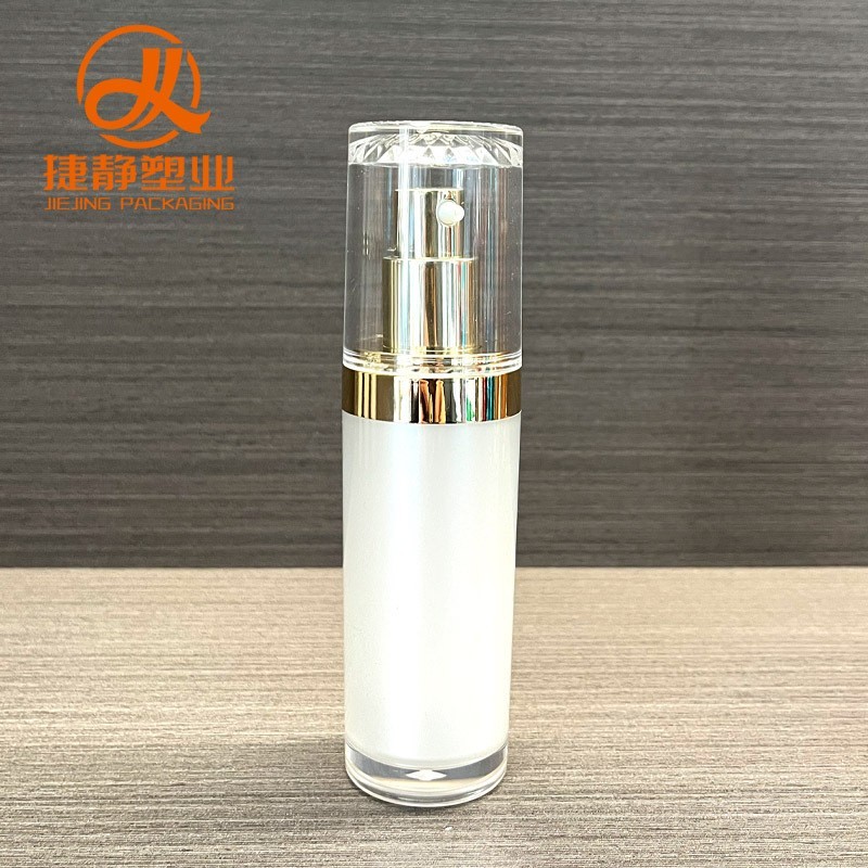 高端亚克力拉丝护肤瓶套装 按压乳液瓶精华瓶化妆品包材分装图2