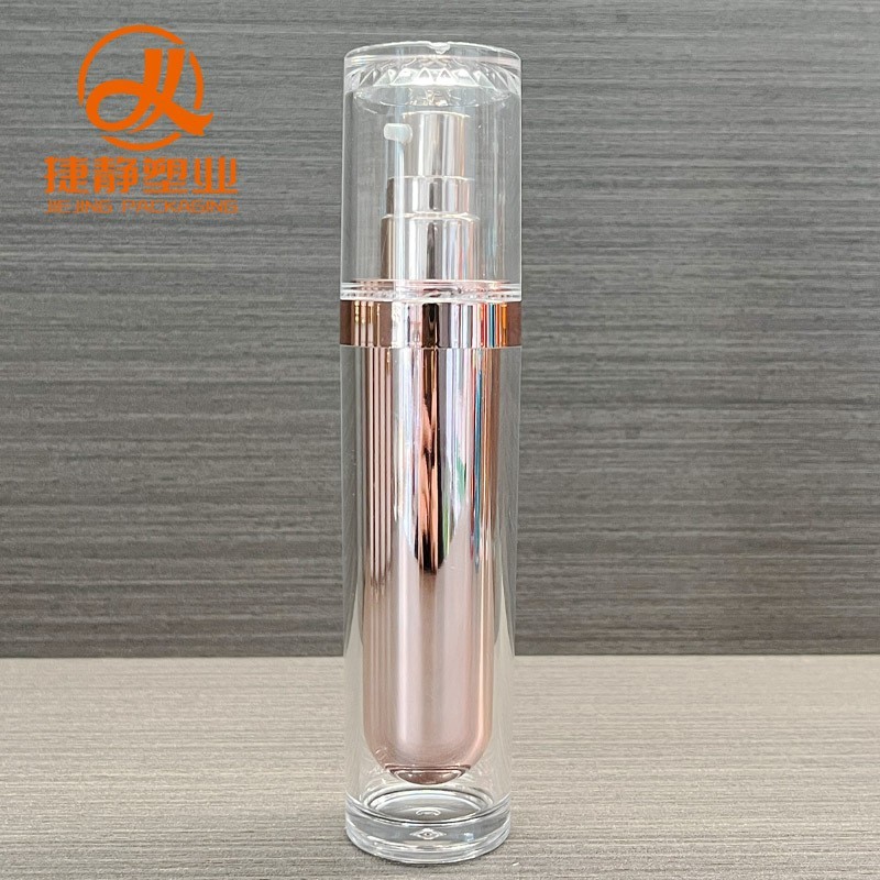 高端亚克力拉丝护肤瓶套装 按压乳液瓶精华瓶化妆品包材分装图3