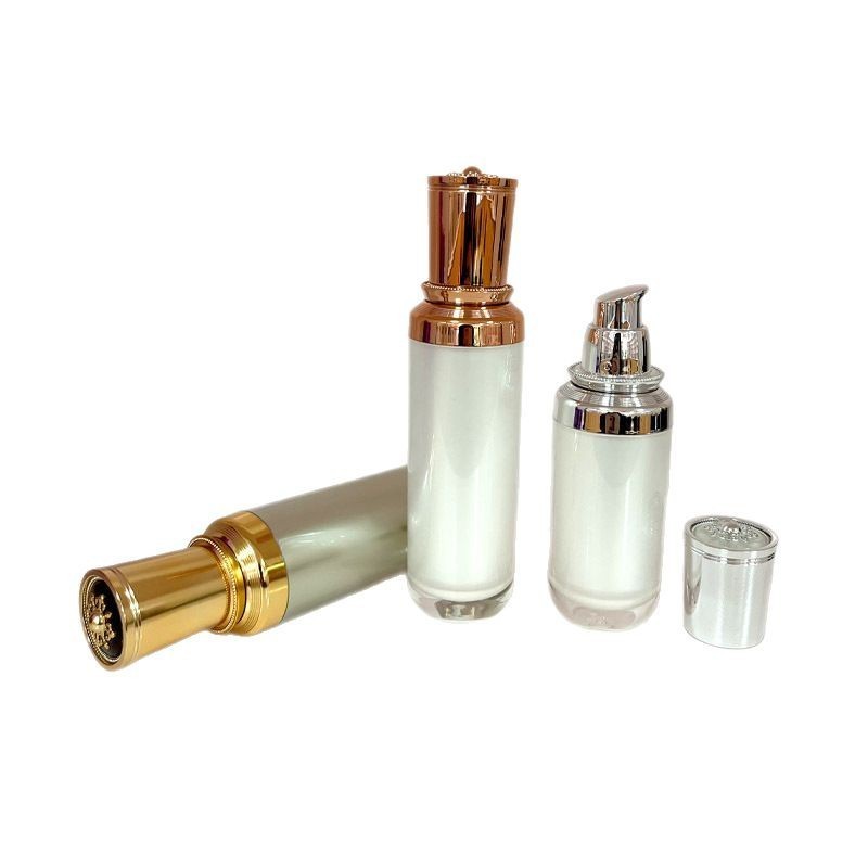 定制高端亚克力直圆兰花按压乳液瓶精华瓶30/50ml化妆品包材分装图5